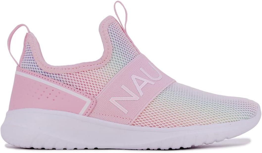 imageNautica Youth Girls SlipOn Athletic Sneakers Stylish Running and Tennis Shoes for Little and Big KidsAloisemulti Pink