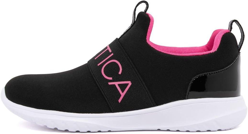 imageNautica Youth Girls SlipOn Athletic Sneakers Stylish Running and Tennis Shoes for Little and Big KidsBlack