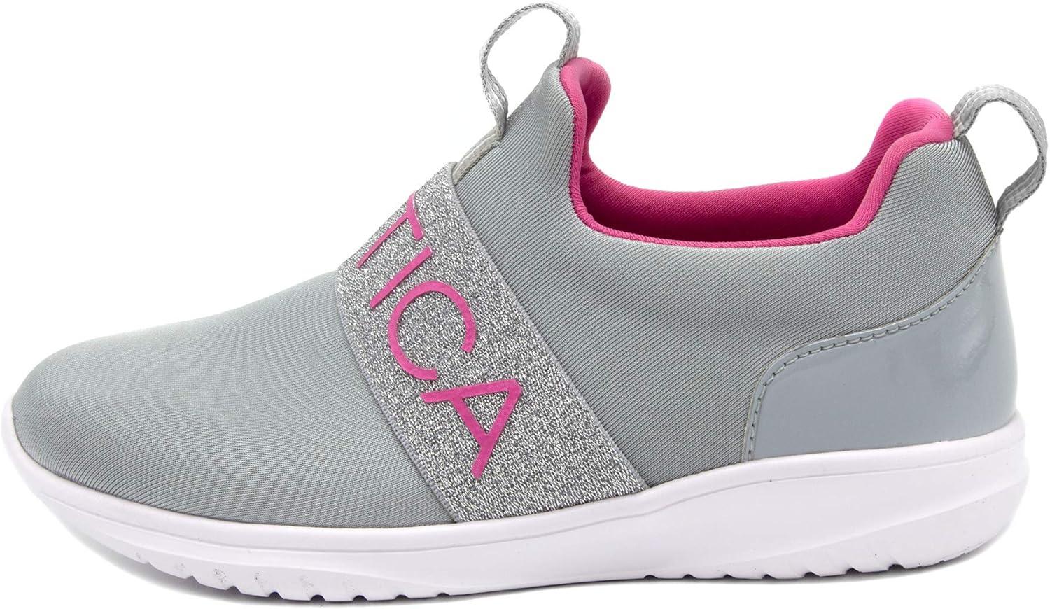 imageNautica Youth Girls SlipOn Athletic Sneakers Stylish Running and Tennis Shoes for Little and Big KidsGrey