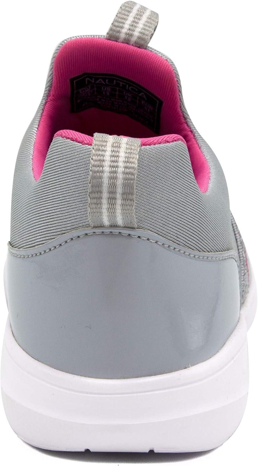 imageNautica Youth Girls SlipOn Athletic Sneakers Stylish Running and Tennis Shoes for Little and Big KidsGrey