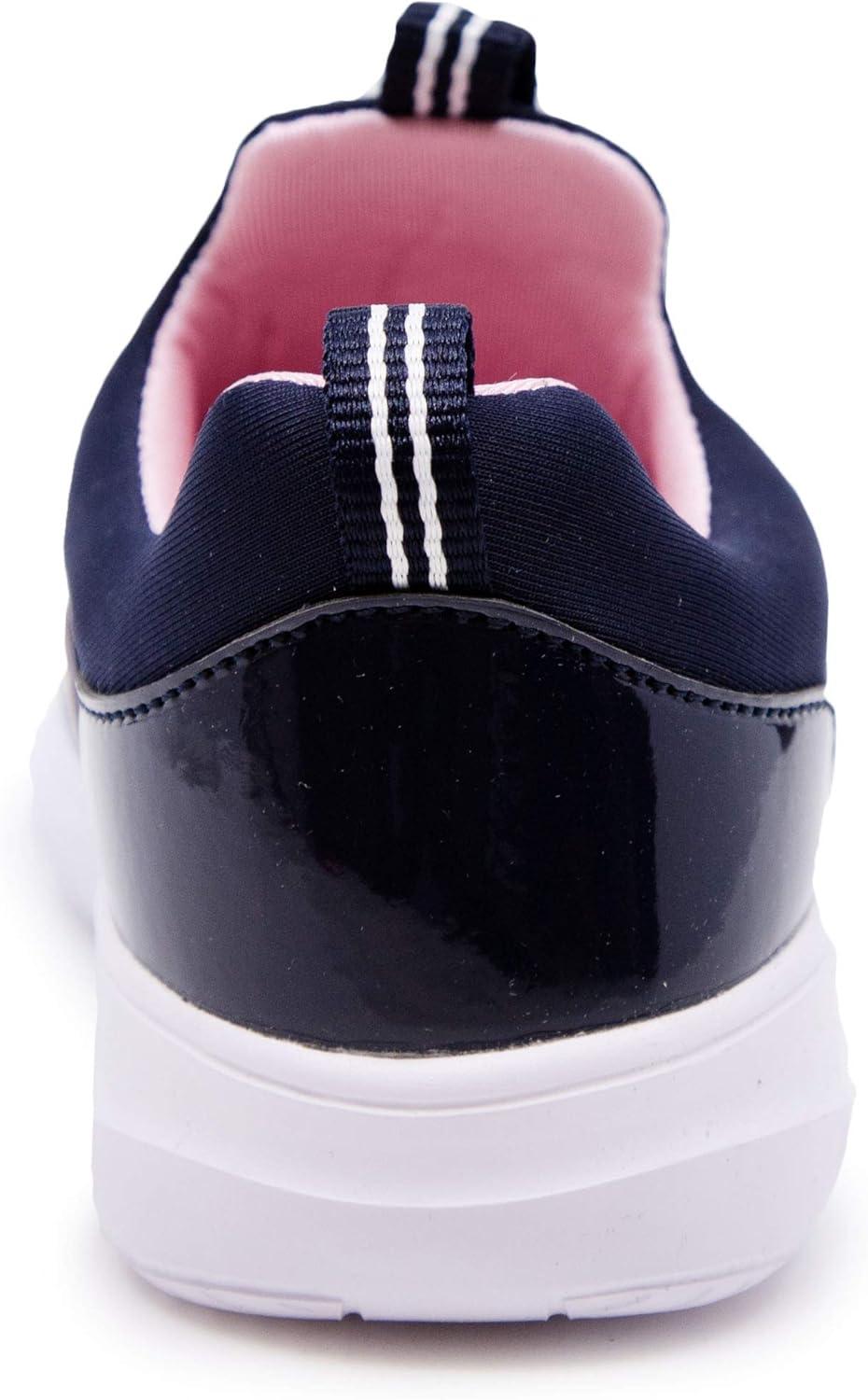 imageNautica Youth Girls SlipOn Athletic Sneakers Stylish Running and Tennis Shoes for Little and Big KidsNavyPink