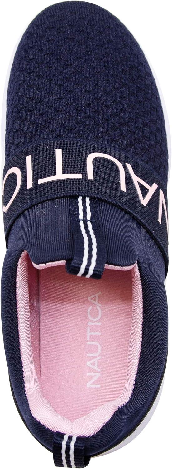 imageNautica Youth Girls SlipOn Athletic Sneakers Stylish Running and Tennis Shoes for Little and Big KidsNavyPink