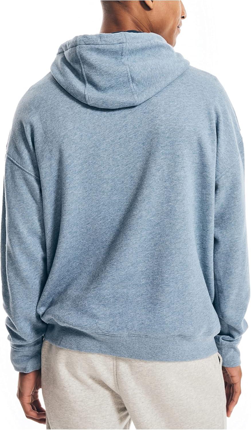 imageNautica mens Nautica Sustainably Crafted Logo HoodieDeep Anchor Heather