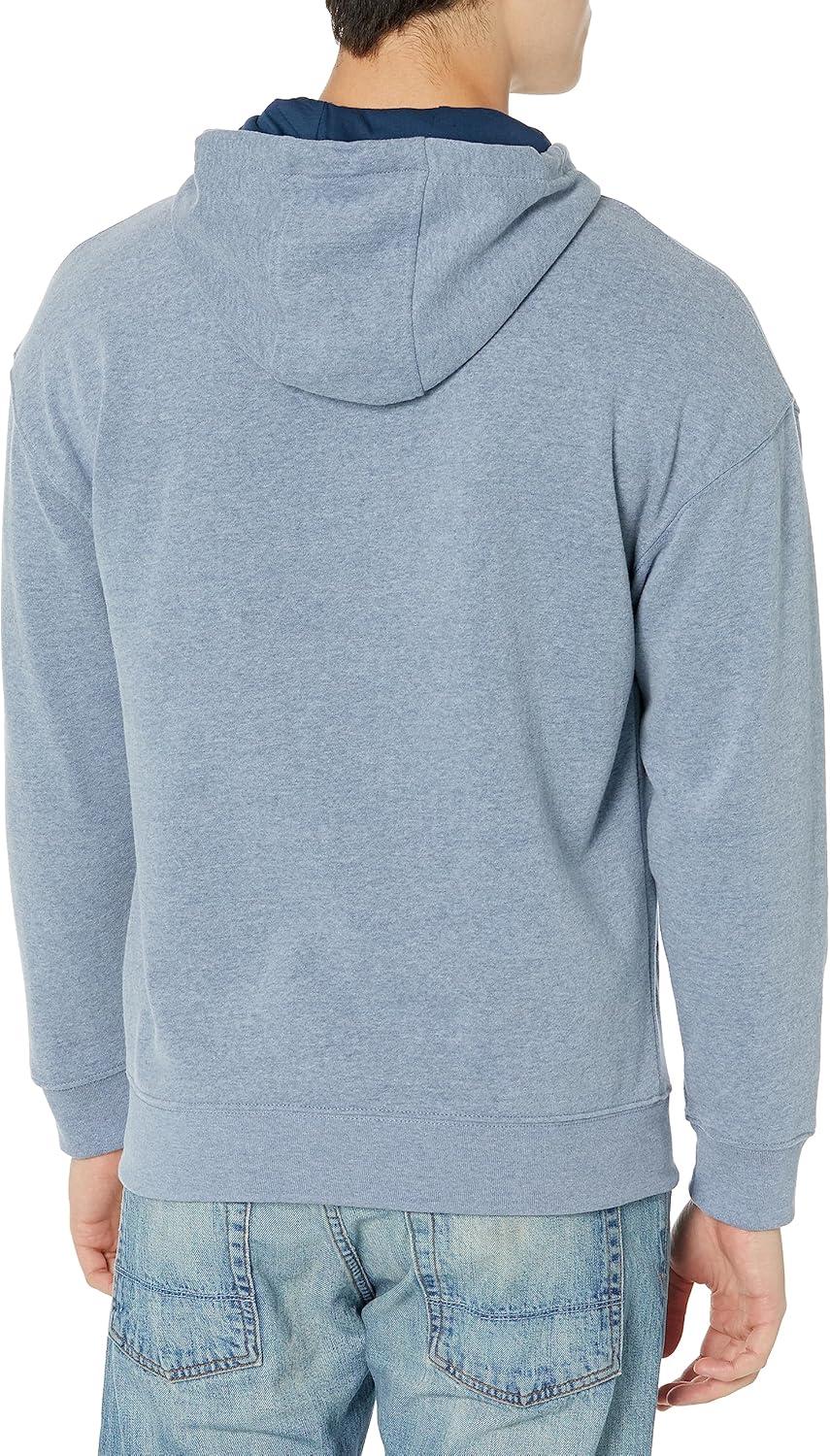 imageNautica mens Nautica Sustainably Crafted Logo HoodieDeep Anchor Heather