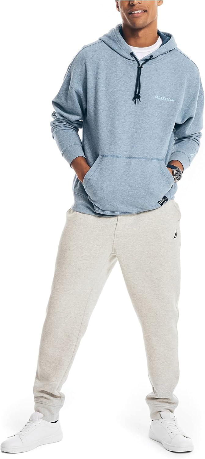 imageNautica mens Nautica Sustainably Crafted Logo HoodieDeep Anchor Heather