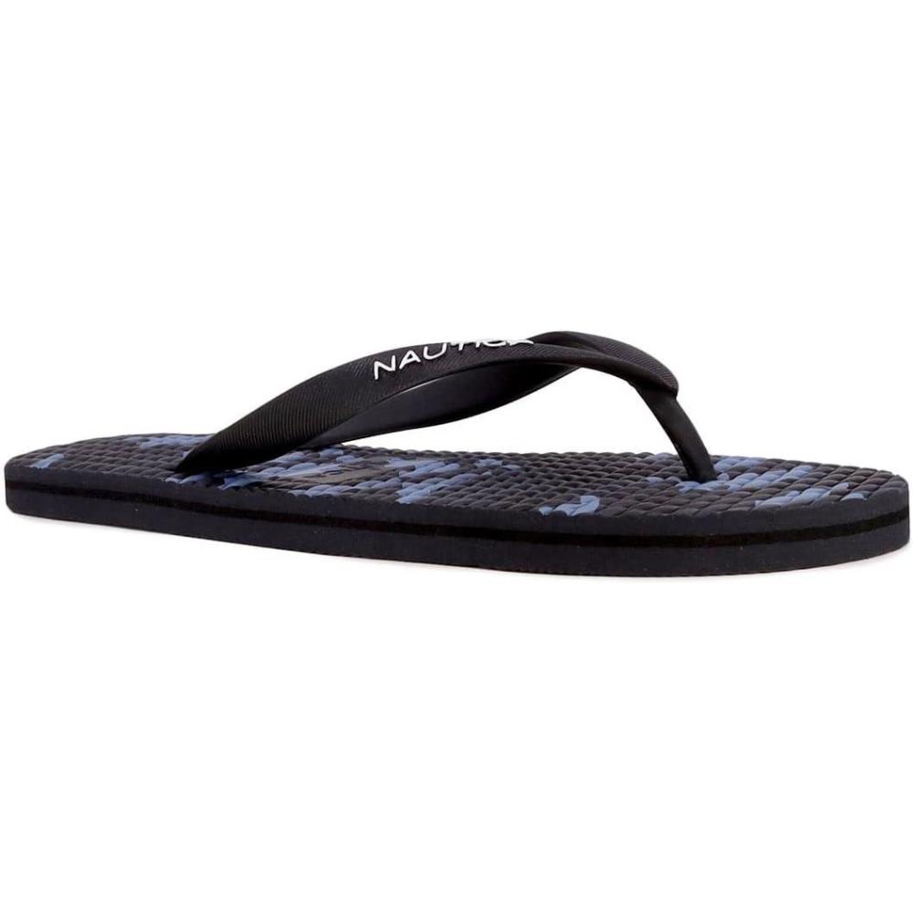 imageNautica Mens Flip Flop Beach Sandal Boat Slide Water SlippersJirennavy Camo