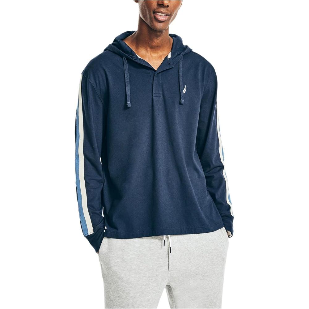 imageNautica Mens Sustainably Crafted Pullover HoodieNavy