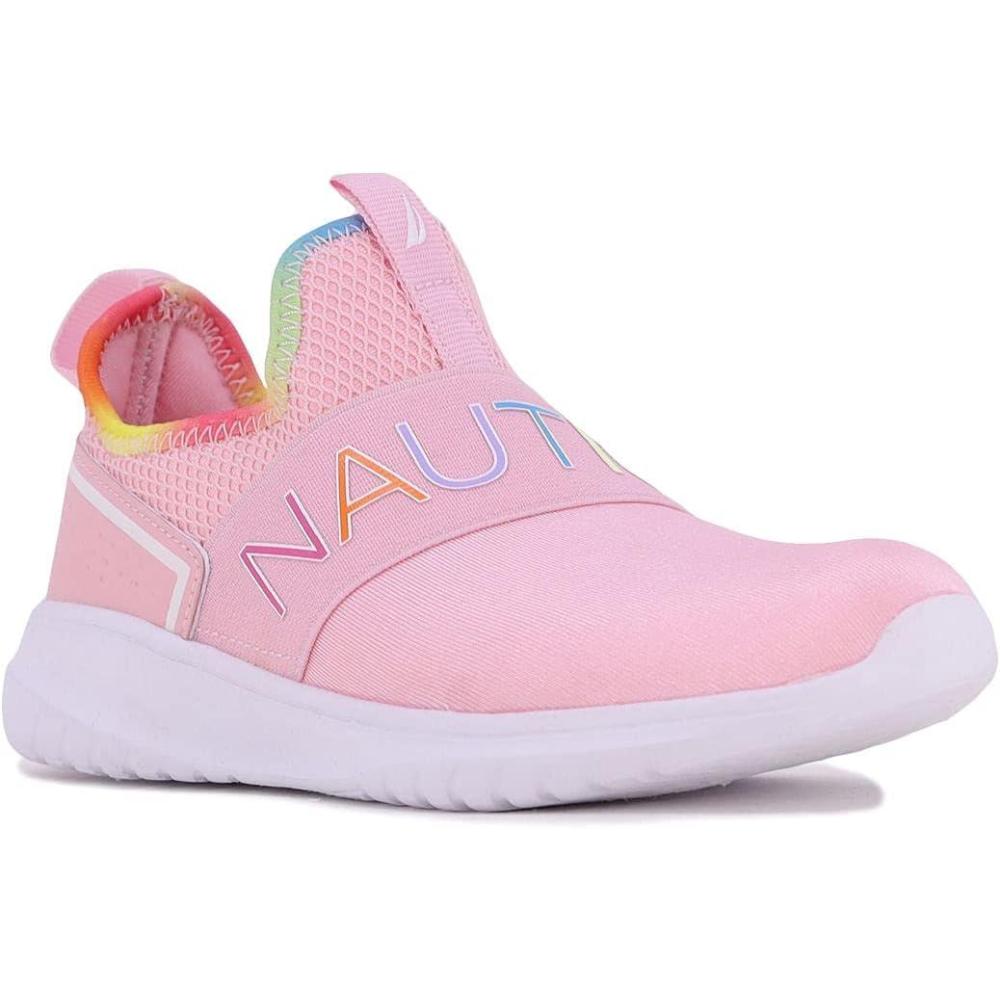imageNautica Youth Girls SlipOn Athletic Sneakers Stylish Running and Tennis Shoes for Little and Big KidsAloisepeony Rainbow