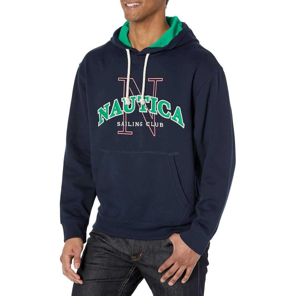 imageNautica mens Nautica Sustainably Crafted Logo HoodieNavy