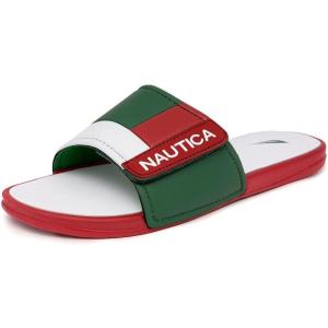 Nautica Men’s Athletic Slide Sandal, Adjustable Straps, Comfort Slip-On(Mex)