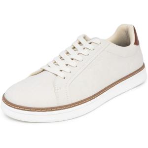 Nautica Men’s Casual Court Fashion Sneakers Classic Low-Top Lace-Up Shoes Comfortable Everyday Walking Style with Durable Outsole and Vegan Leather Upper(Light Taupe-jalad)