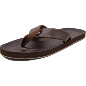 Nautica Men’s Flip Flop, Beach Sandal, Boat Slide, Water Slippers(Brown-adain)