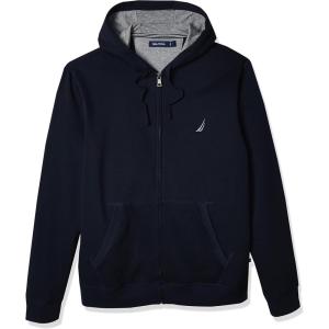 Nautica Men’s Nautica Men’s Anchor Fleece Full-zip Hoodie(True Navy)