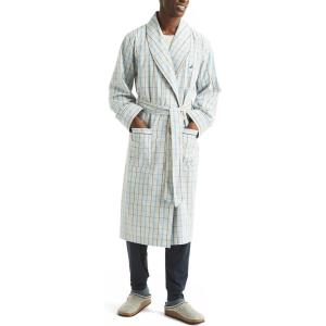 Nautica Men’s Nautica Sustainably Crafted Plaid Robe(High Rise)