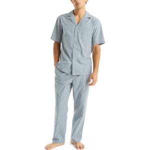 Nautica Men’s Nautica Sustainably Crafted Striped Poplin Sleep Pant(Ensign Blue)