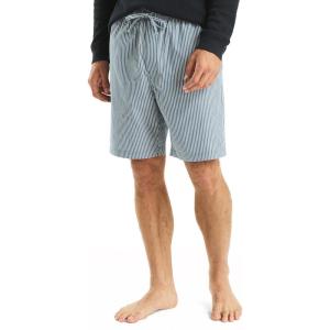 Nautica Men’s Nautica Sustainably Crafted Striped Poplin Sleep Short(Ensign Blue)