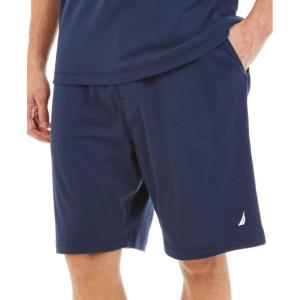 Nautica Men’s Soft Knit Elastic Waistband Sleep Lounge Short(Navy)