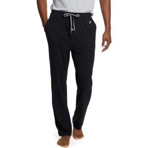 Nautica Men’s Soft Knit Sleep Lounge Pant(True Black)