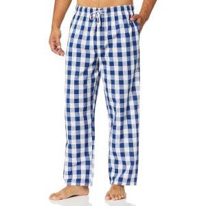 Nautica Men’s Soft Woven 100% Cotton Elastic Waistband Sleep Pajama Pant(Blue Depths)