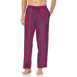 Nautica Men’s Soft Woven 100% Cotton Elastic Waistband Sleep Pajama Pant(Nautica Red)