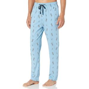 Nautica Men’s Soft Woven 100% Cotton Elastic Waistband Sleep Pajama Pant(Porthole Blue)
