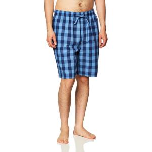 Nautica Men’s Soft Woven 100% Cotton Elastic Waistband Sleep Pajama Short(Navy)