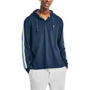 Nautica Men’s Sustainably Crafted Pullover Hoodie(Navy)