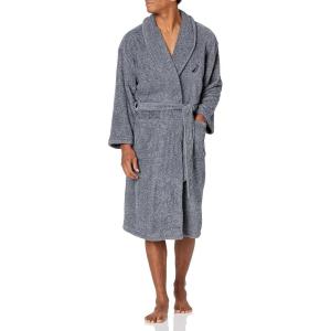 Nautica tweed plush hooded robe(Navy (Kr06f7))
