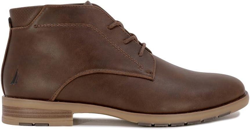imageNautica Mens Chukka Boot Dress Casual LaceUp Ankle Shoe Oxfords amp Desert BootsLargobrown