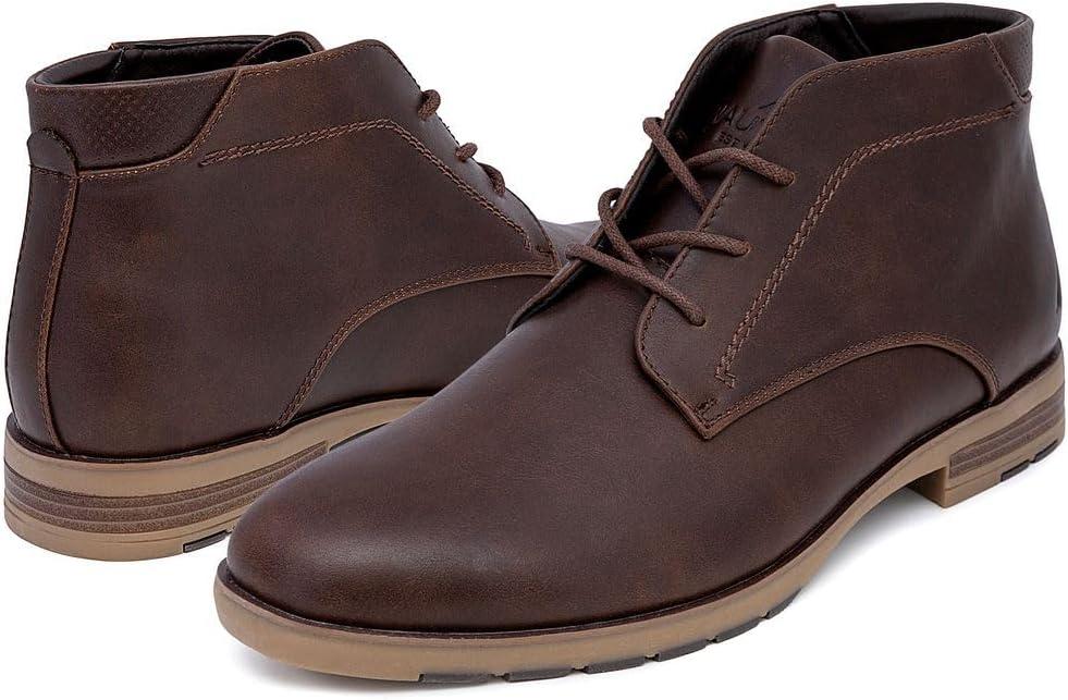 imageNautica Mens Chukka Boot Dress Casual LaceUp Ankle Shoe Oxfords amp Desert BootsLargobrown