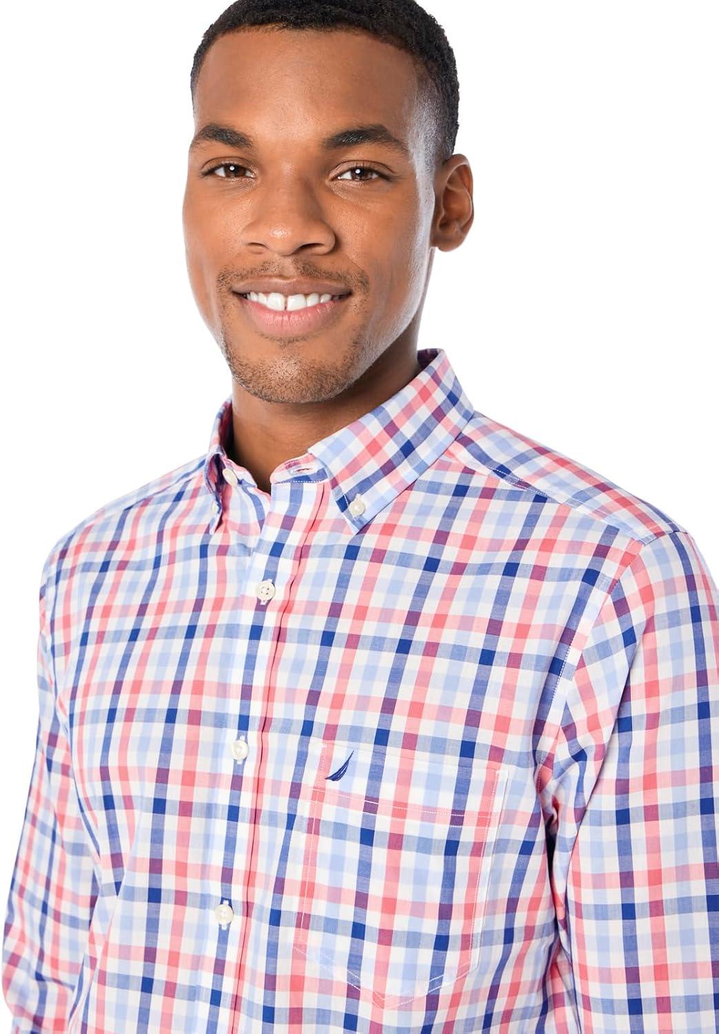 imageNautica Mens Classic Button Down ShirtDreamy Coral