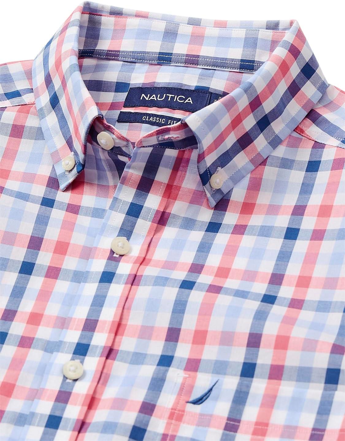 imageNautica Mens Classic Button Down ShirtDreamy Coral