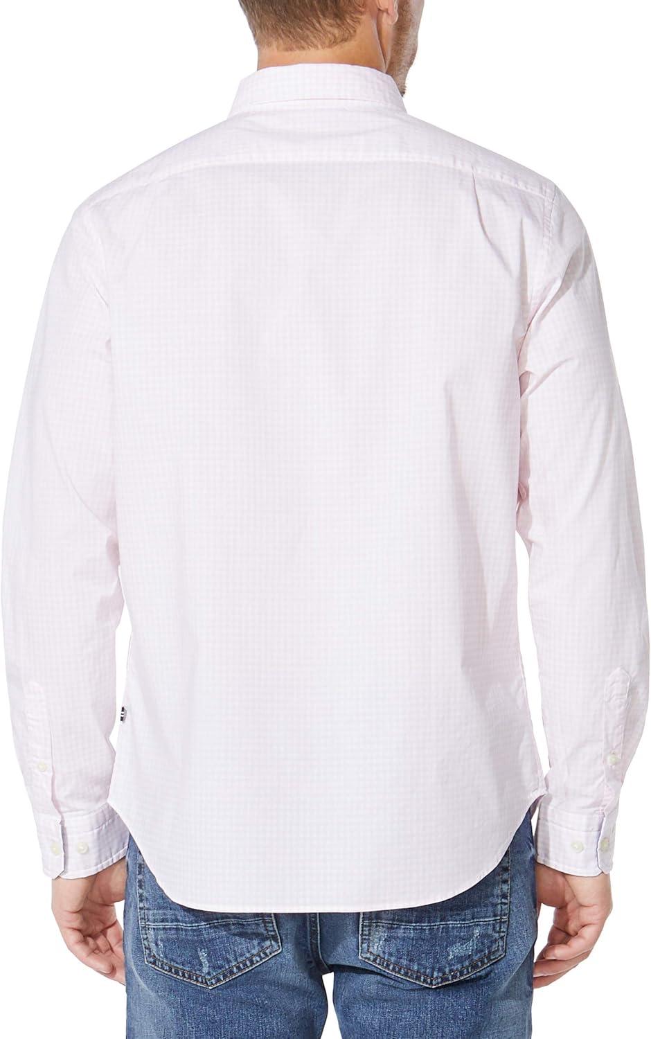 imageNautica Mens Classic Fit Stretch Solid Long Sleeve Button Down ShirtCradle Pink