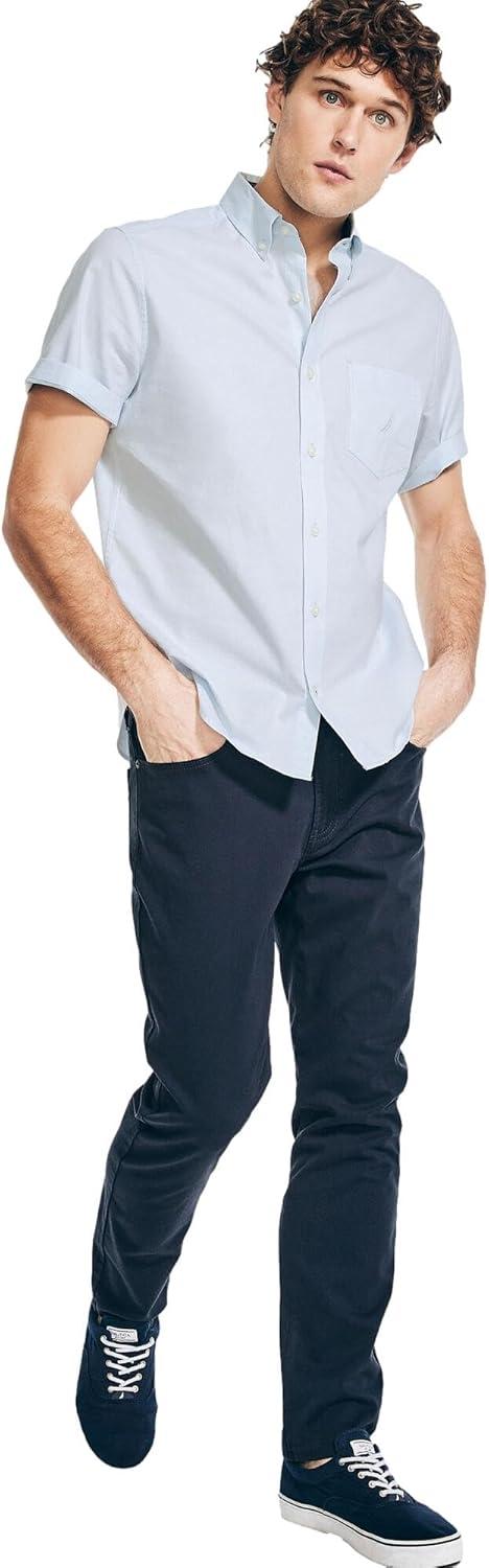 imageNautica Mens Nautica Mens Classic Fit Oxford ShirtSoft Blue