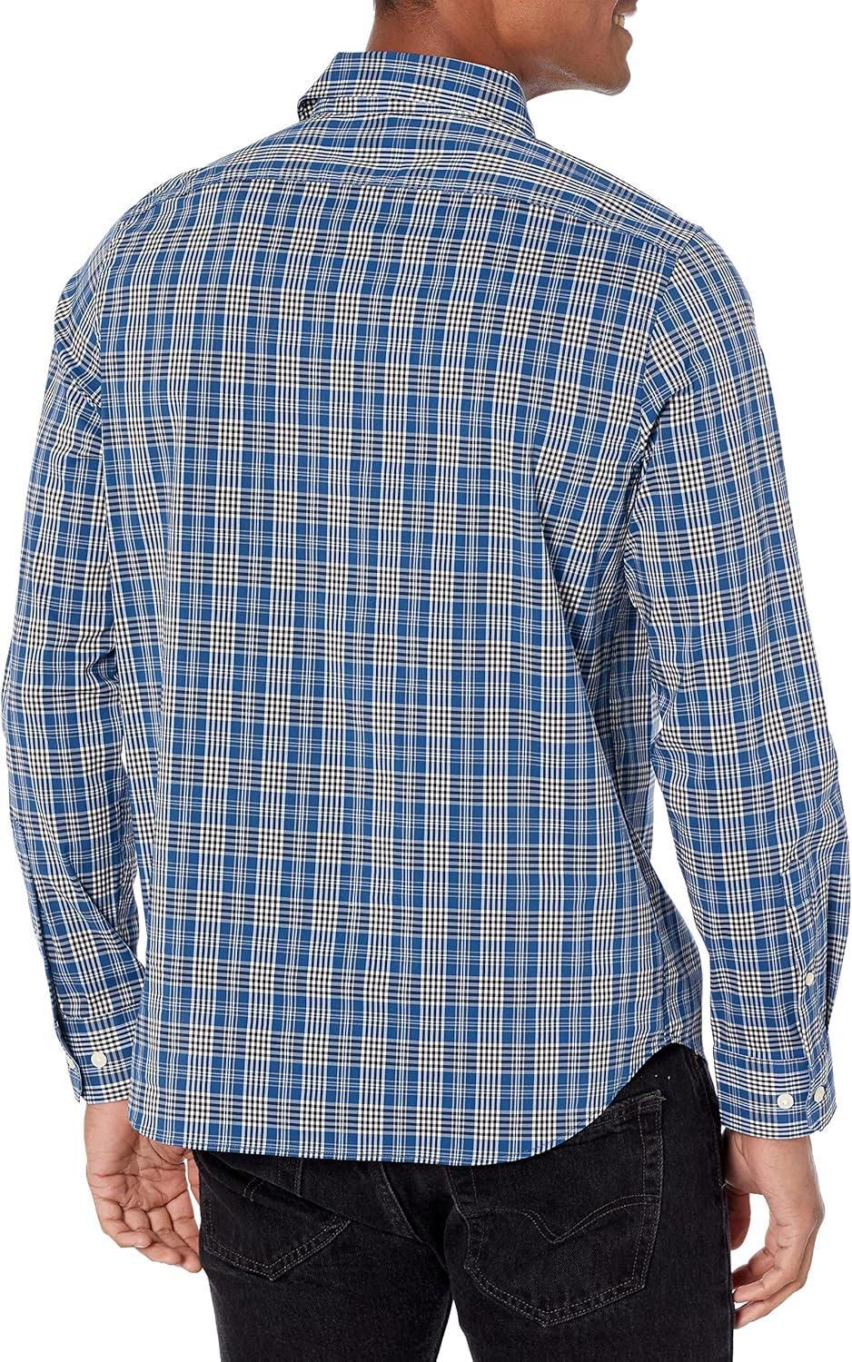 imageNautica Mens Nautica Navtech Plaid ShirtEstate Blue