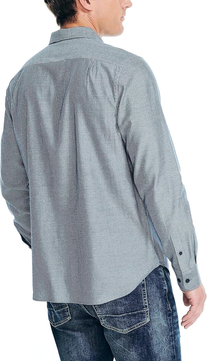 imageNautica Mens Nautica Striped ShirtMaritme Navy