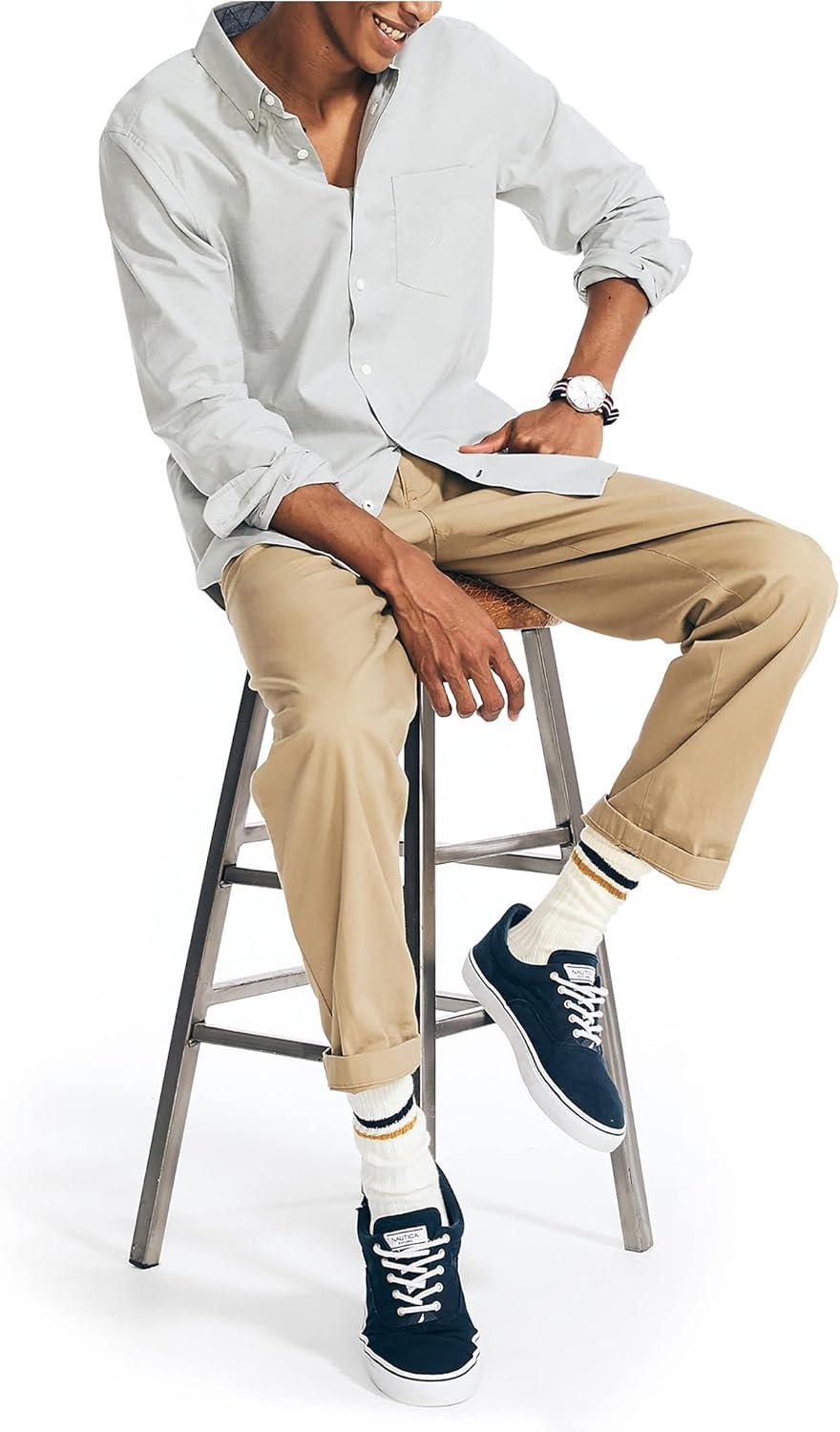 imageNautica Mens Oxford ShirtSea Spray