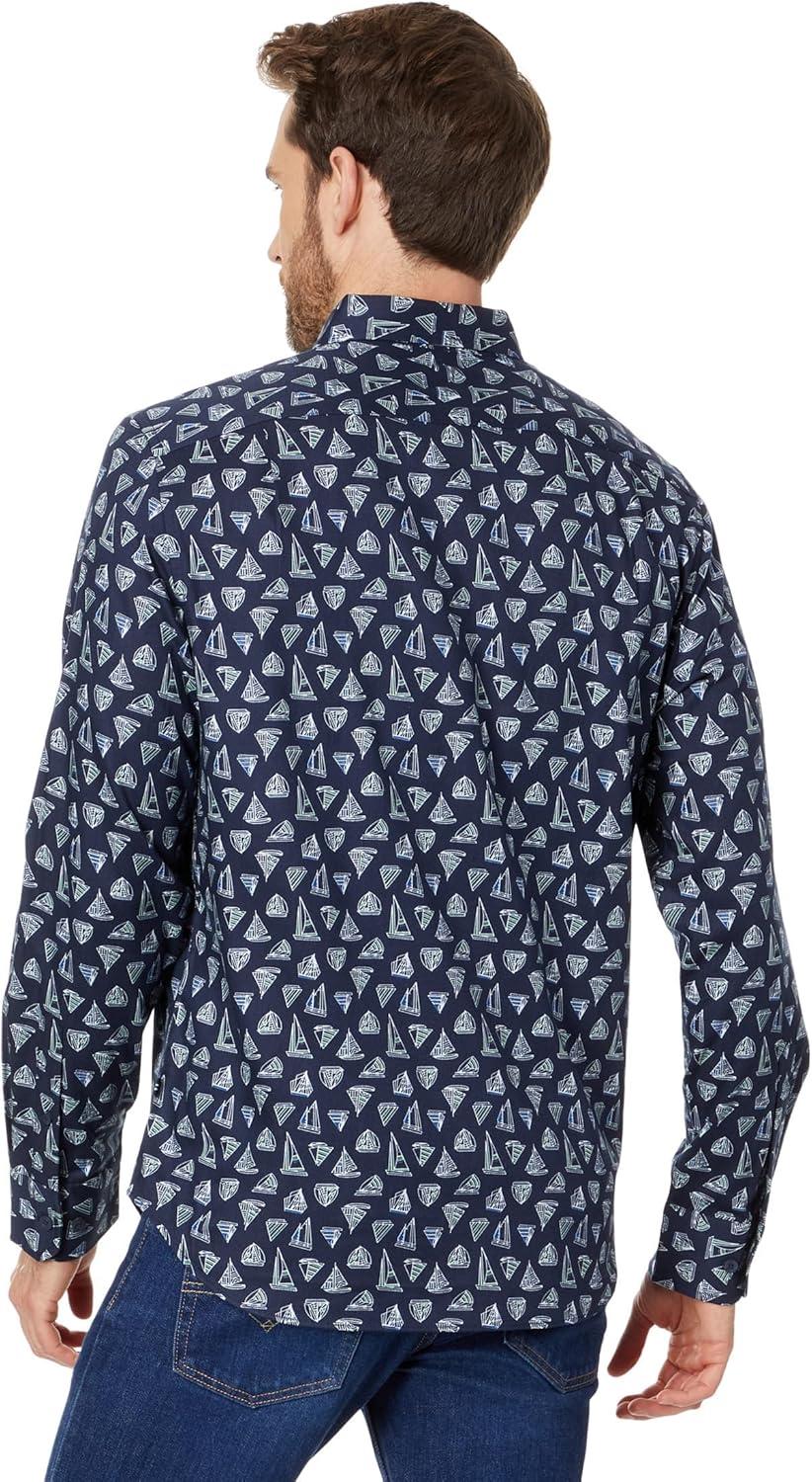 imageNautica Mens Printed ShirtMaritme Navy