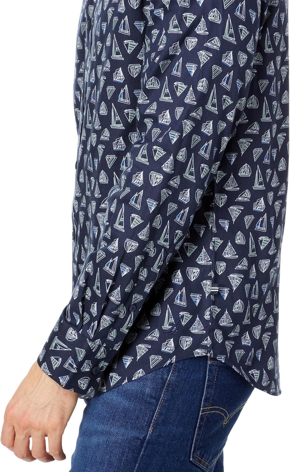imageNautica Mens Printed ShirtMaritme Navy
