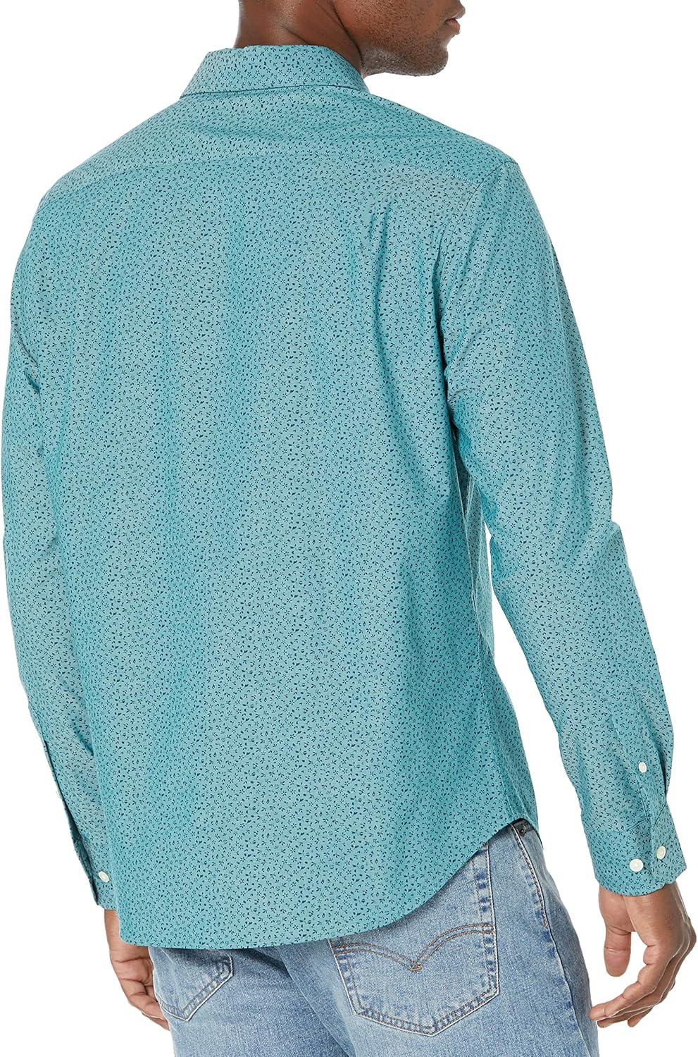 imageNautica Mens Printed ShirtShaded Spruce