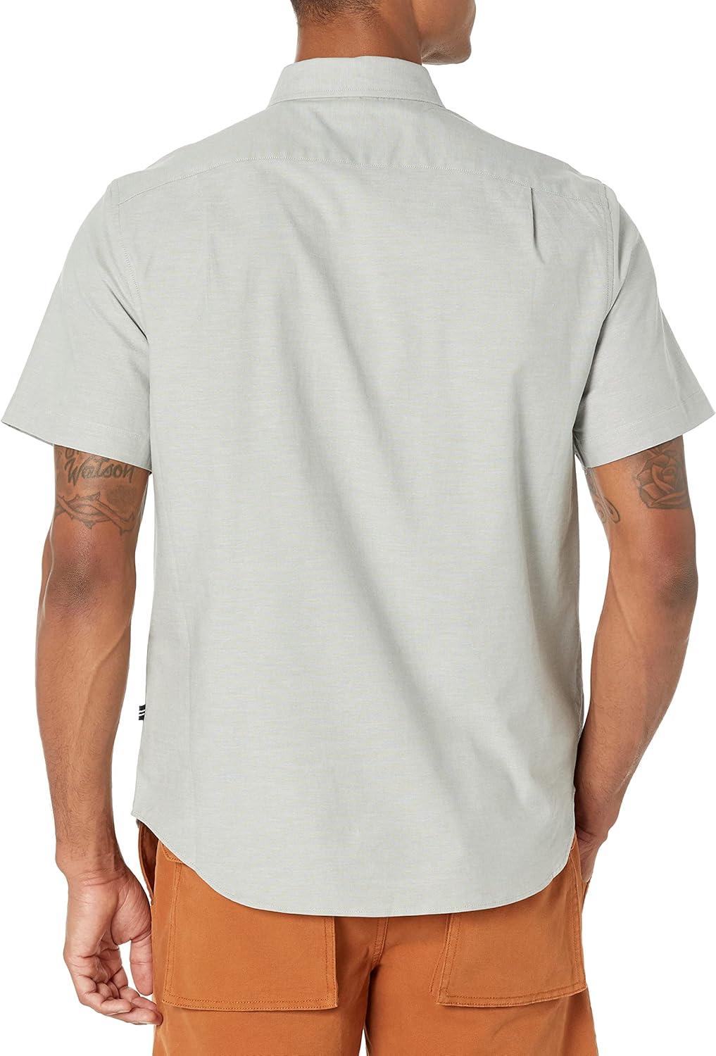 imageNautica Mens ShortSleeve Oxford ShirtSeaspray