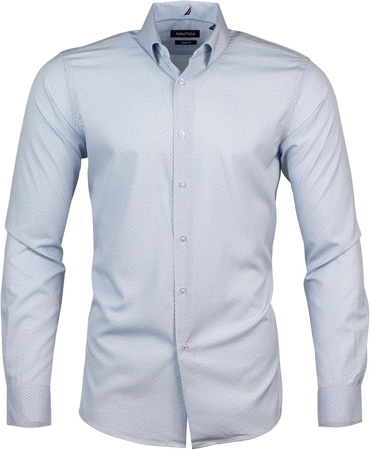 imageNautica Mens Slim FitBlue Leaf Print