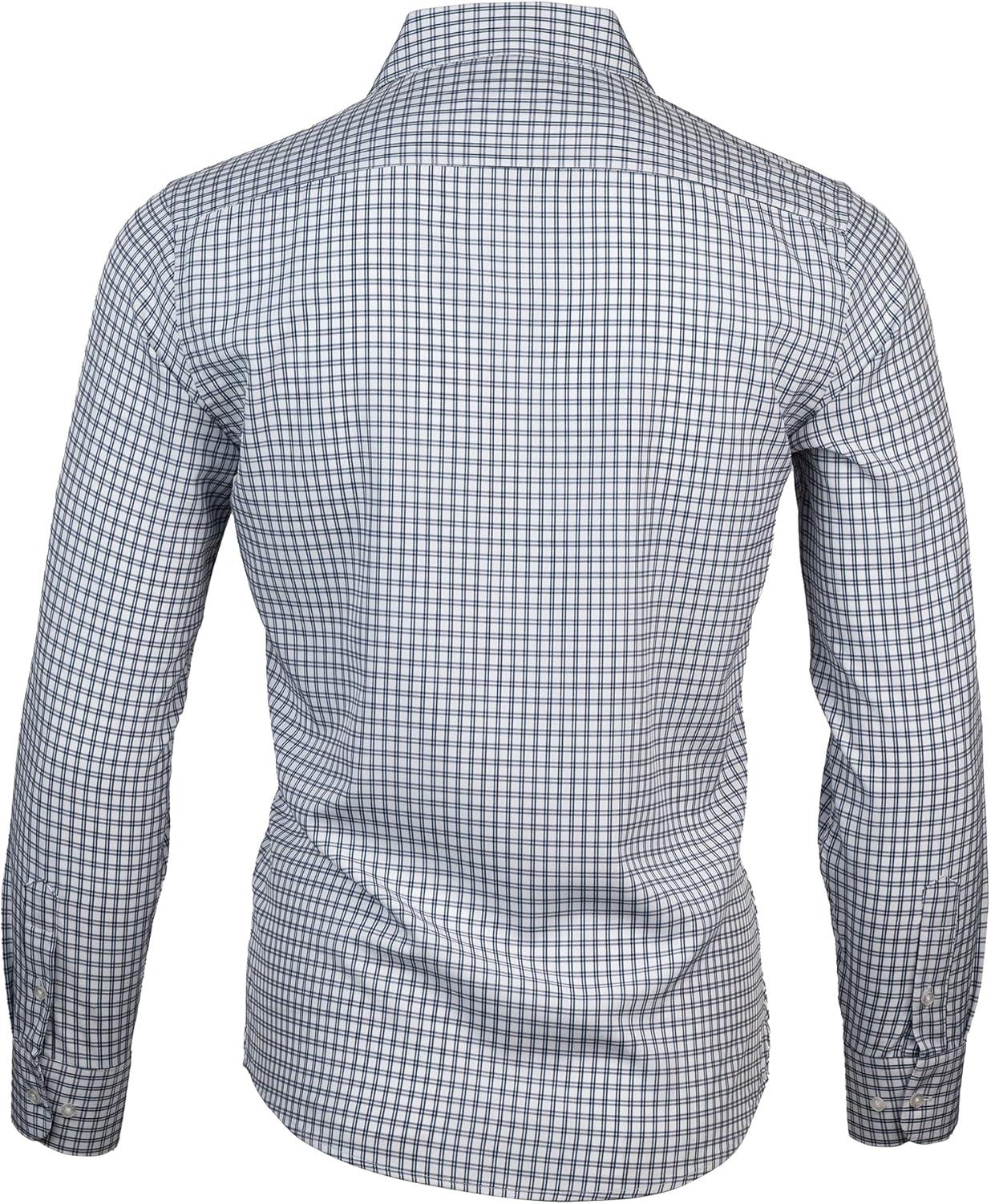 imageNautica Mens Slim FitWhite Navy Stripes