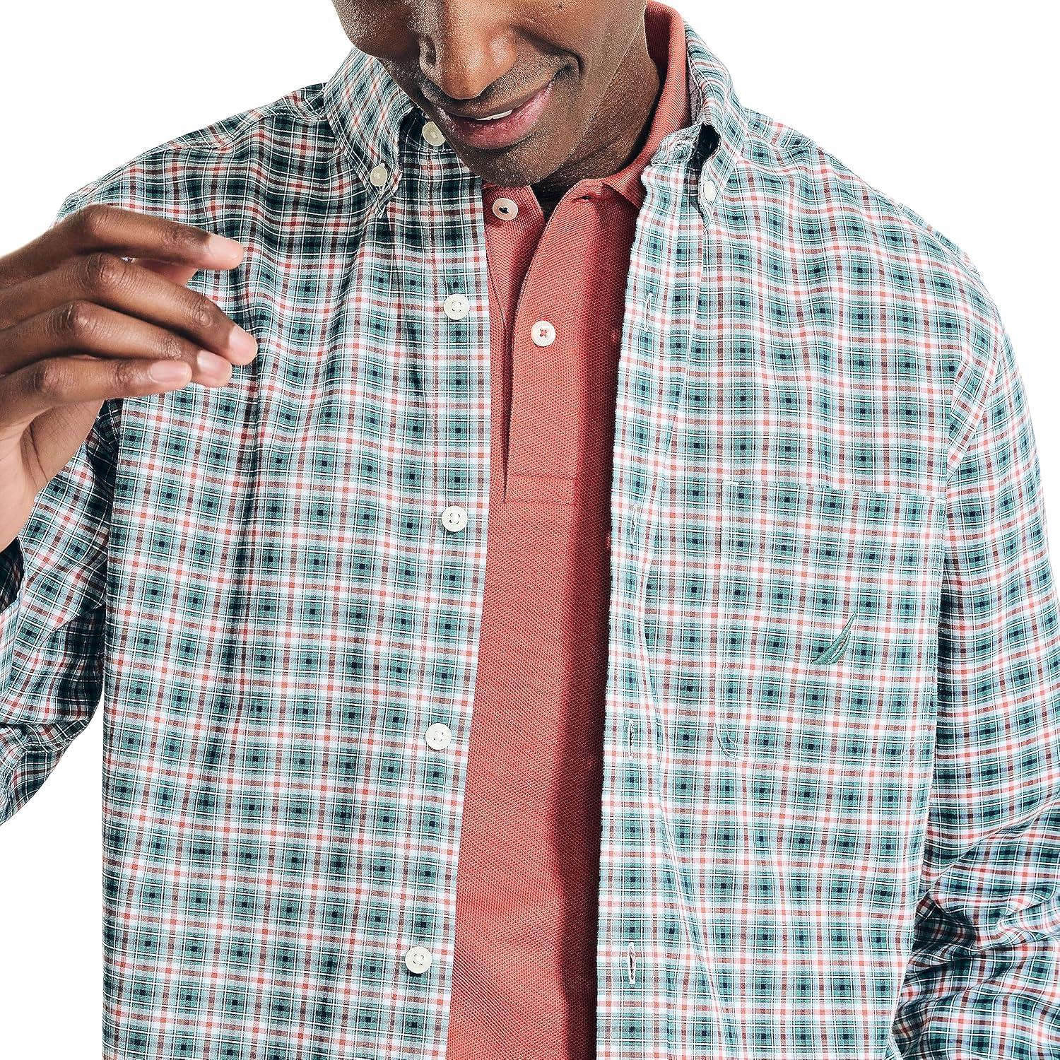 imageNautica Mens Sustainably Crafted Plaid ShirtBaypine