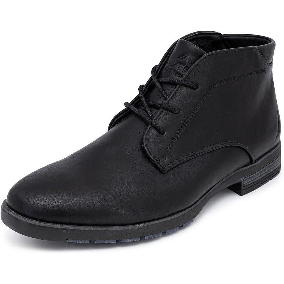 imageNautica Mens Chukka Boot Dress Casual LaceUp Ankle Shoe Oxfords amp Desert BootsBlackBlack