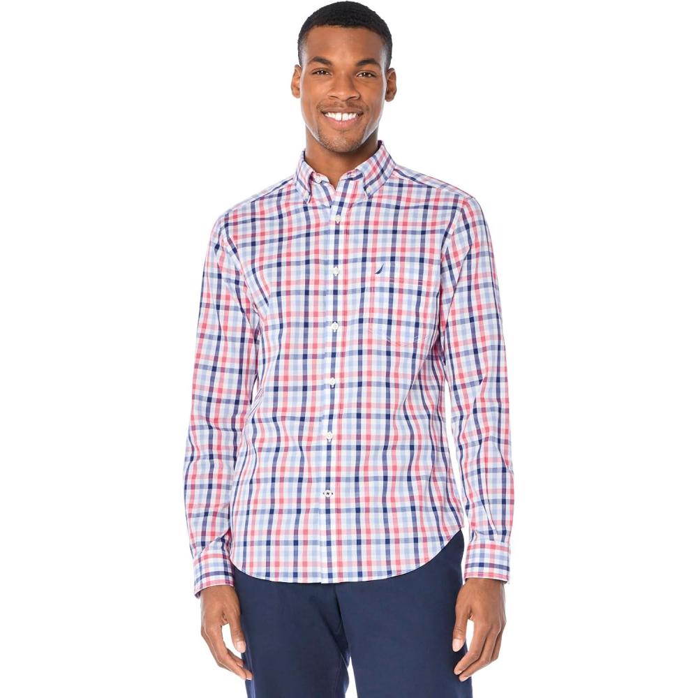 imageNautica Mens Classic Button Down ShirtDreamy Coral