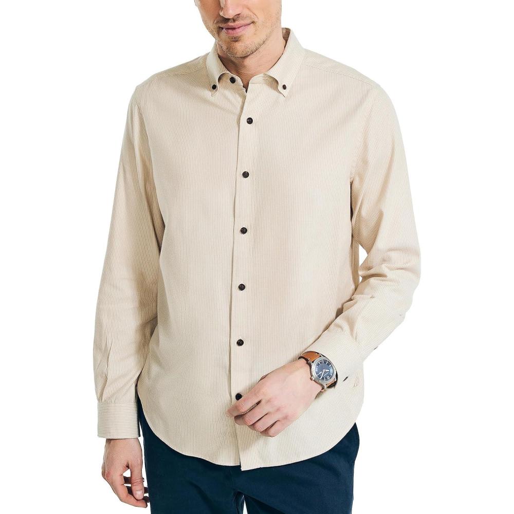 imageNautica Mens Nautica Striped ShirtSandy Bar