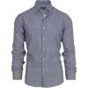 imageNautica Slim Fit Mens Dress Shirts Long Sleeve Performance Polyester Fabric Wrinkle Free 4Way StretchBlack Micro Checks