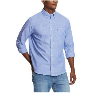 Nautica Men’s Classic Button Down Shirt(French Blue)