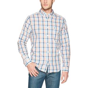 Nautica Men’s Classic Button Down Shirt(Guava Punch)